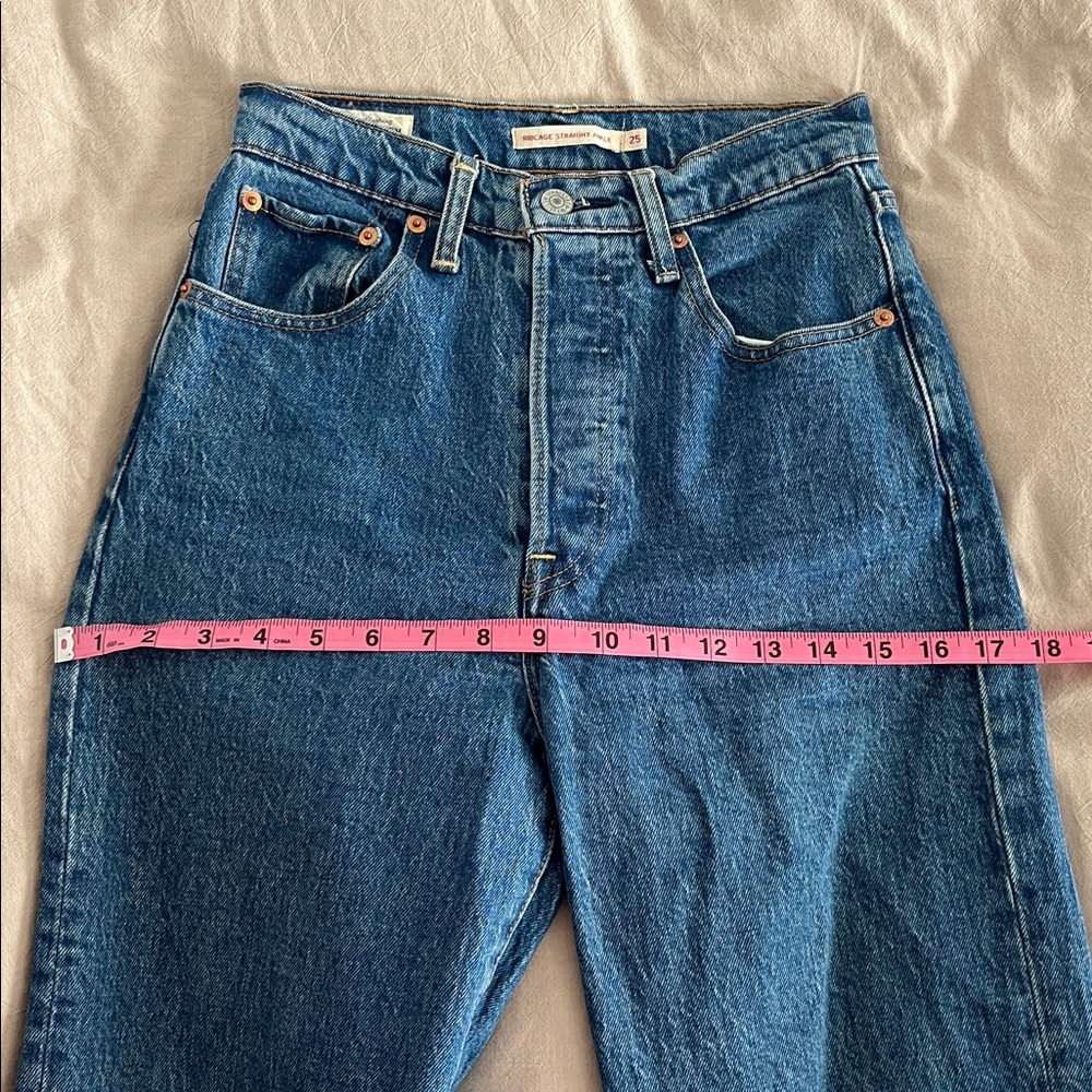 Levi Ribcage Straight Ankle size 25 - Picture 4 of 6